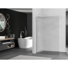 Mexen Kioto Walk-in zuhanyfal 140 x 200 cm, csíkos 8 mm, fehér - 800-140-101-20-09
