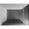 Mexen Kioto Walk-in zuhanyfal 140 x 200 cm, csíkos 8 mm, fehér - 800-140-101-20-09