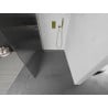 Mexen Kioto zuhanyfal Walk-in 120 x 200 cm, 8 mm-es csíkos, arany - 800-120-101-50-09