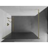 Mexen Kioto zuhanyfal Walk-in 120 x 200 cm, 8 mm-es csíkos, arany - 800-120-101-50-09