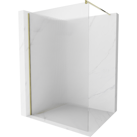 Mexen Kioto zuhanyfal Walk-in 130 x 200 cm, 8 mm, arany - 800-130-101-50-09