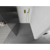 Mexen Kioto Walk-in zuhanyfal 140 x 200 cm, csíkos 8 mm, arany - 800-140-101-50-09
