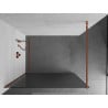 Mexen Kioto zuhanyfal 70 x 200 cm, bordázott 8 mm, Rózsaszín-arany - 800-070-101-60-09