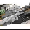 Mexen Leo chiuvetă granit 1-cu etajeră și baterie bucătărie Savita, negru/argintiu metalic - 6501-73-672601-70