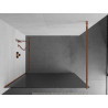 Mexen Kioto Walk-in zuhanyfal 80 x 200 cm, 8 mm-es csíkos, rózsaszín arany - 800-080-101-60-09