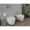 Mexen Rico Rimless WC csésze lassú leereszkedésű slim, duroplaszt, fényes fehér - 30720300