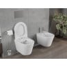 Mexen Rico perem nélküli wc csésze leeresztő automatikás ülőkével, Duroplaszt, Fehér mat - 30724001