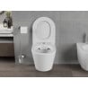 Mexen Rico perem nélküli wc csésze leeresztő automatikás ülőkével, Duroplaszt, Fehér mat - 30724001