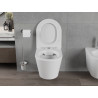 Mexen Rico Rimless WC csésze lassan záródó vékony ülőkével, duroplast, fehér matt - 30724001