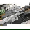 Mexen Leo chiuvetă granit 1-cameră cu scurgător și baterie de bucătărie Savita, negru/auriu metalic - 6501-75-672601-70-B