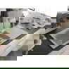 Mexen Matias Chiuvetă de granit de 1,5 compartiment cu picurător și baterie de bucătărie Savita, Bej - 6502-69-672601-00