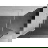 Mexen Kioto paravan rotunjit de duș 100 x 200 cm, Transparent 8 mm, Albă - 800-100-101-20-06