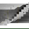 Mexen Kioto paravan rotunjit de duș 100 x 200 cm, Transparent 8 mm, aurie - 800-100-101-50-06