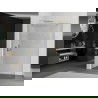 Mexen Kioto paravan rotunjit de duș 100 x 200 cm, Transparent 8 mm, aurie - 800-100-101-50-06