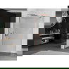 Mexen Kioto-R perete de duș rotunjit Walk-in 90 x 200 cm, transparent 8 mm, aur roz - 800-090-101-60-06