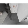 Mexen Kioto-R lekerekített Walk-in zuhanyfal 110 x 200 cm, átlátszó 8 mm, rózsaarany - 800-110-101-60-06