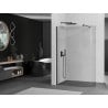 Mexen Kioto-R panou de duș rotunjit Walk-in 140 x 200 cm, transparent 8 mm, negru - 800-140-101-70-06