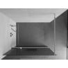 Mexen Kioto+ zuhanyfal polccal Walk-in 120 x 200 cm, prizmázott, króm - 800-120-121-01-09