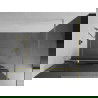 Mexen Kioto+ perete de duș cu raft și cuier 90 x 200 cm, striații 8 mm, aurie - 800-090-121-50-09