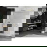 Mexen Kioto+ zuhanyfal polccal és korláttal 100 x 200 cm, bordázott 8 mm, arany - 800-100-121-50-09