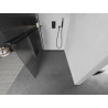 Mexen Kioto+ zuhanyfal polccal Walk-in 100 x 200 cm, prizma, fekete - 800-100-121-70-09