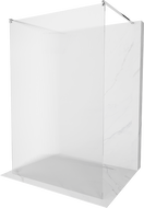 Mexen Kioto szabadonálló zuhanyfal 110 x 200 cm, bordázott 8 mm, Króm - 800-110-002-01-09