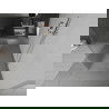 Mexen Kioto szabadonálló zuhanyfal 130 x 200 cm, bordázott 8 mm, Króm - 800-130-002-01-09