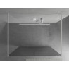 Mexen Kioto szabadon álló zuhanyfal 100 x 200 cm, 8 mm csíkos, fehér - 800-100-002-20-09