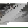 Mexen Kioto szabadonálló zuhanyfal 100 x 200 cm, bordázott 8 mm, Fekete - 800-100-002-70-09