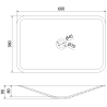 Mexen Esper 60 x 38 cm-es fekete kompozit munkalapra szerelhető mosdókagyló - 23036071