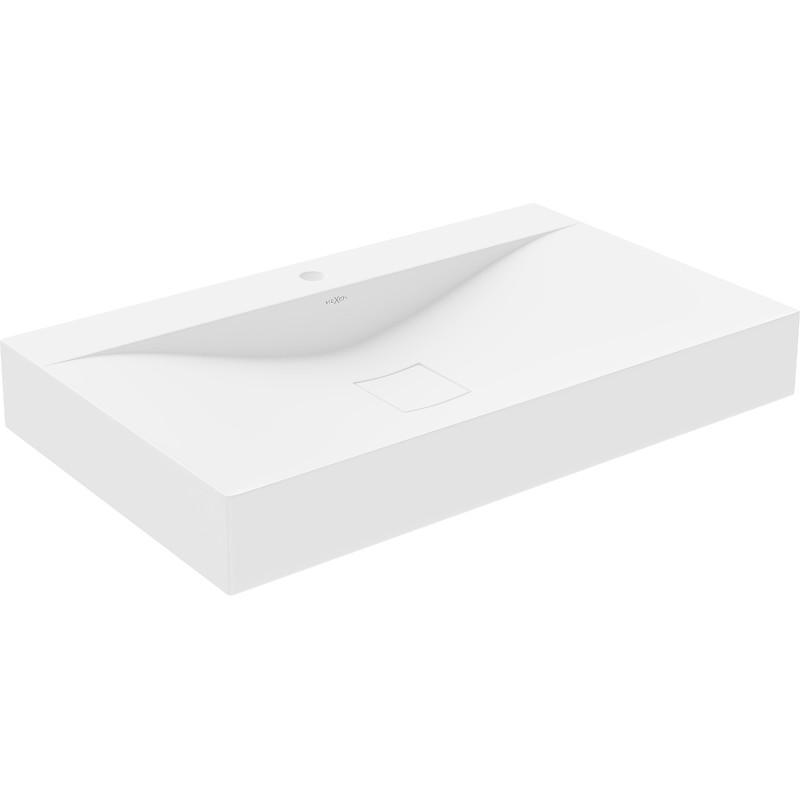 Mexen Poli chiuvetă deasupra blatului din conglomerat 1/O 80 x 48 cm, albă - 23028001