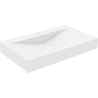 Mexen Poli chiuvetă pe blat din conglomerat 1/O 80 x 48 cm, albă - 23028001