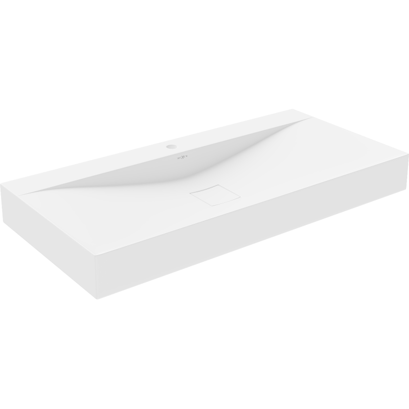 Mexen Poli konglomerát munkalapon álló mosdó 1/O 100 x 48 cm, fehér - 23021001