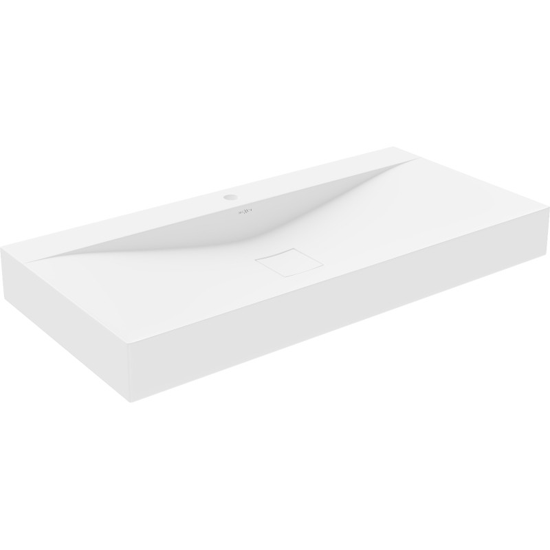 Mexen Poli lavoar pe blat din conglomerat 1/O 100 x 48 cm, alb - 23021001