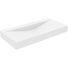 Mexen Poli konglomerát munkalapon álló mosdó 1/O 100 x 48 cm, fehér - 23021001