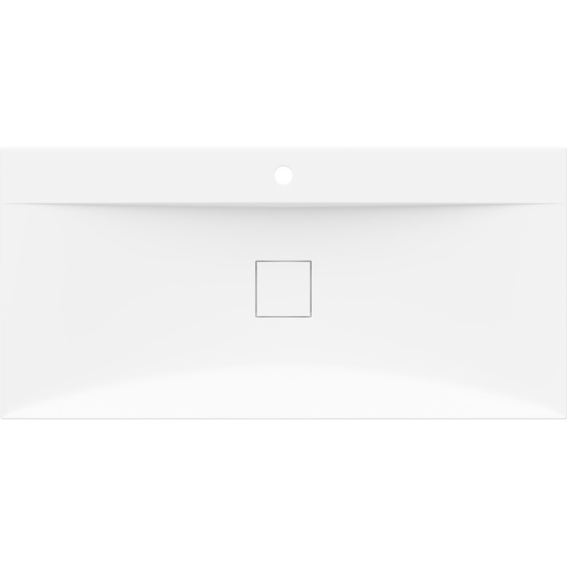 Mexen Poli asztalra helyezhető mosdó konglomerátumból 1/O 100 x 48 cm, fehér - 23021001