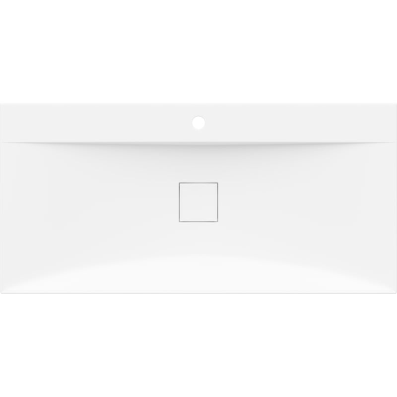 Mexen Poli konglomerát munkalapon álló mosdó 1/O 100 x 48 cm, fehér - 23021001