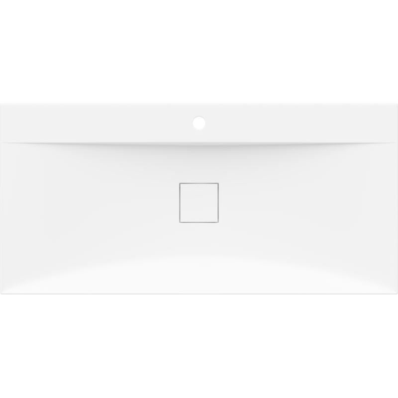 Mexen Poli lavoar de blat din conglomerat 1/O 100 x 48 cm, alb - 23021001