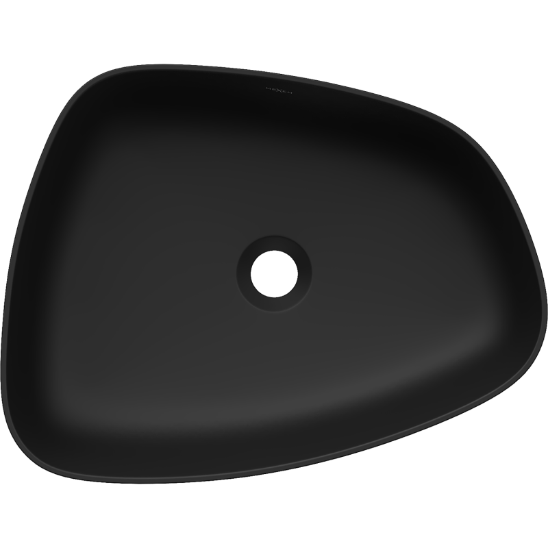 Mexen Ono munkalapra helyezhető mosdó öntött márványból 51 x 39 cm, fekete - 23045171