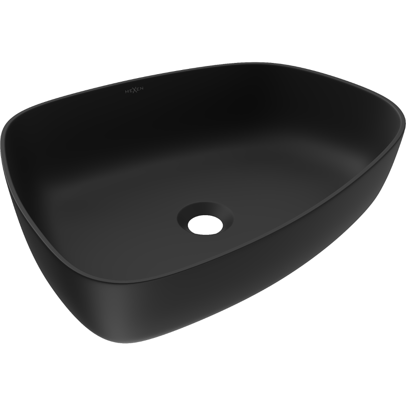 Mexen Ono chiuvetă de blat din conglomerat 51 x 39 cm, neagră - 23045171