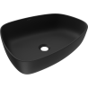 Mexen Ono munkalapra helyezhető mosdó öntött márványból 51 x 39 cm, fekete - 23045171