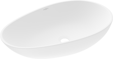 Mexen Nora 60 x 36 cm-es pult feletti mosdókagyló konglomerátumból, fehér - 23056001