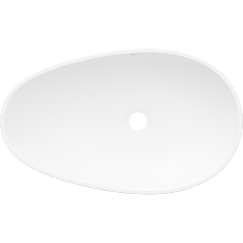 Mexen Nora chiuvetă deasupra blatului din conglomerat 60 x 36 cm, albă - 23056001