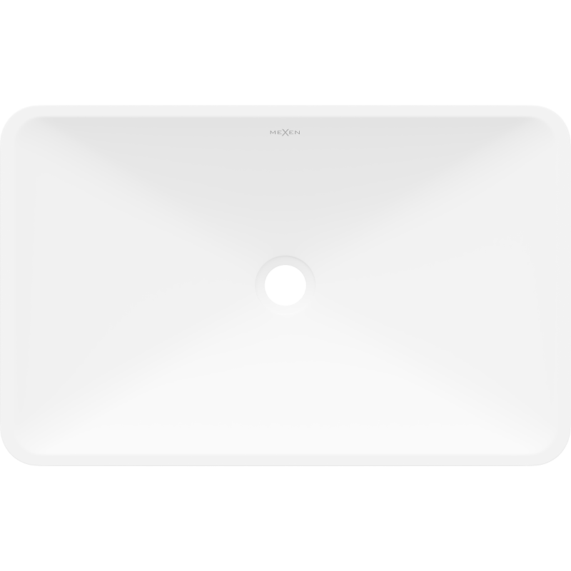 Mexen Esper munkalapra szerelhető mosdókagyló konglomerátumból 60 x 38 cm, fehér - 23036001