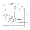 Mexen Estela pahar pentru periuțe de dinți, aur roz - 7011538-60