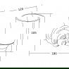 Mexen Estela recipient pentru periuțe de dinți, Roz-auriu- 7011538-60