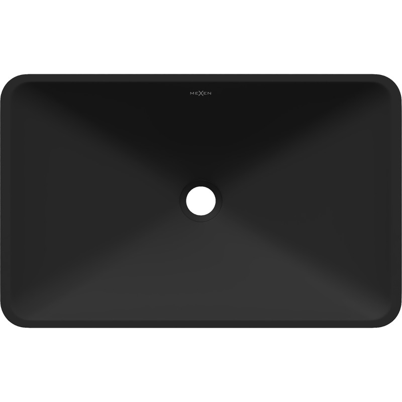 Mexen Esper chiuvetă de blat din conglomerat 60 x 38 cm, neagră - 23036071