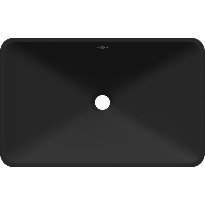 Mexen Esper lavoar deasupra blatului din conglomerat 60 x 38 cm, negru - 23036071