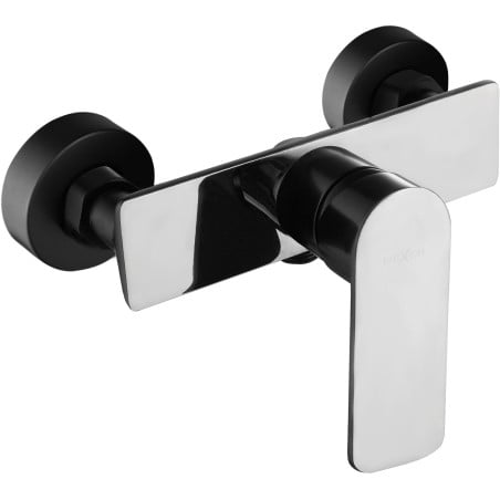 Bateria duş Mexen Alfa, negru/crom - 745740-71