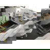 Mexen Mario chiuvetă de granit cu 2 compartimente cu baterie de bucătărie Savita, negru/auriu metalic - 6504-75-672601-50-B